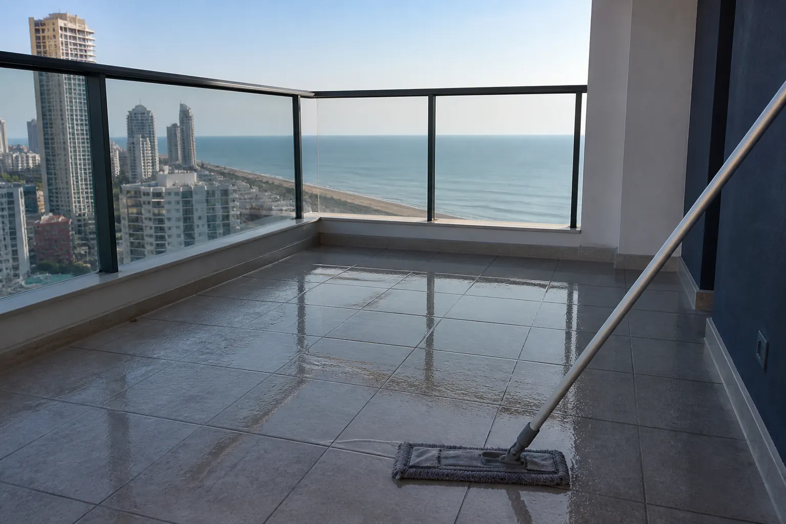Balcony cleaning